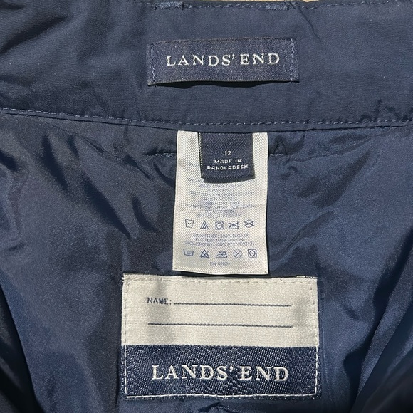 Lands End boys snow pants. Size 12. Navy blue. - Picture 2 of 3